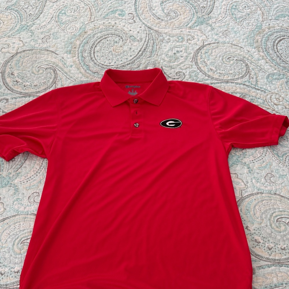 Champion Red Polo Shirt with Logo